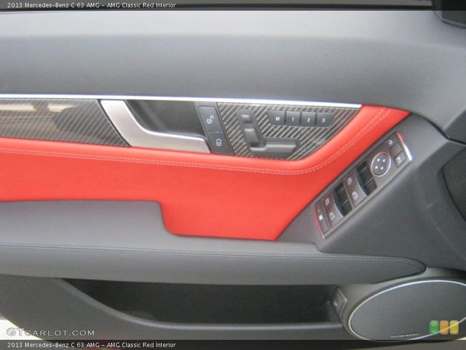AMG Classic Red Interior Door Panel for the 2013 Mercedes-Benz C 63 AMG #71991993