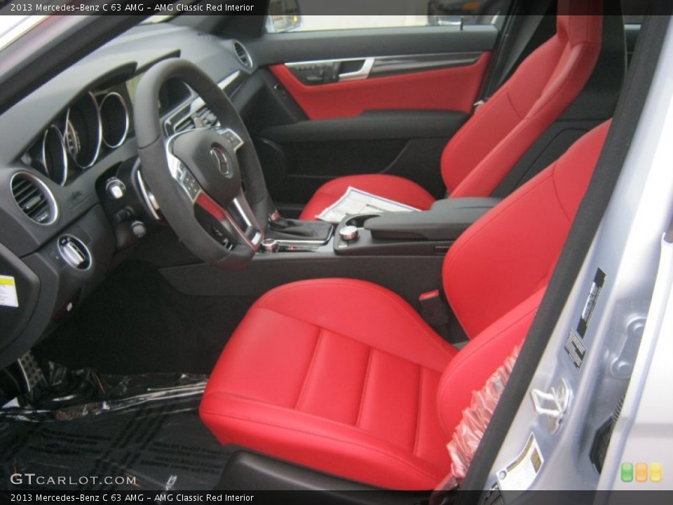 AMG Classic Red 2013 Mercedes-Benz C Interiors