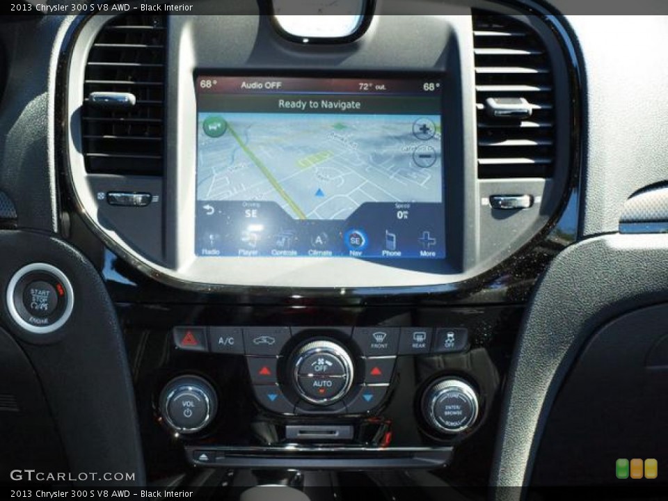Black Interior Navigation for the 2013 Chrysler 300 S V8 AWD #71993619