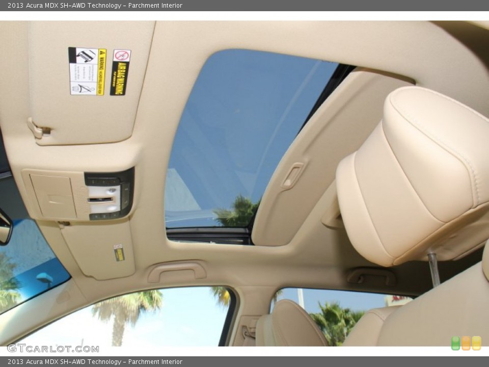 Parchment Interior Sunroof for the 2013 Acura MDX SH-AWD Technology #71994306