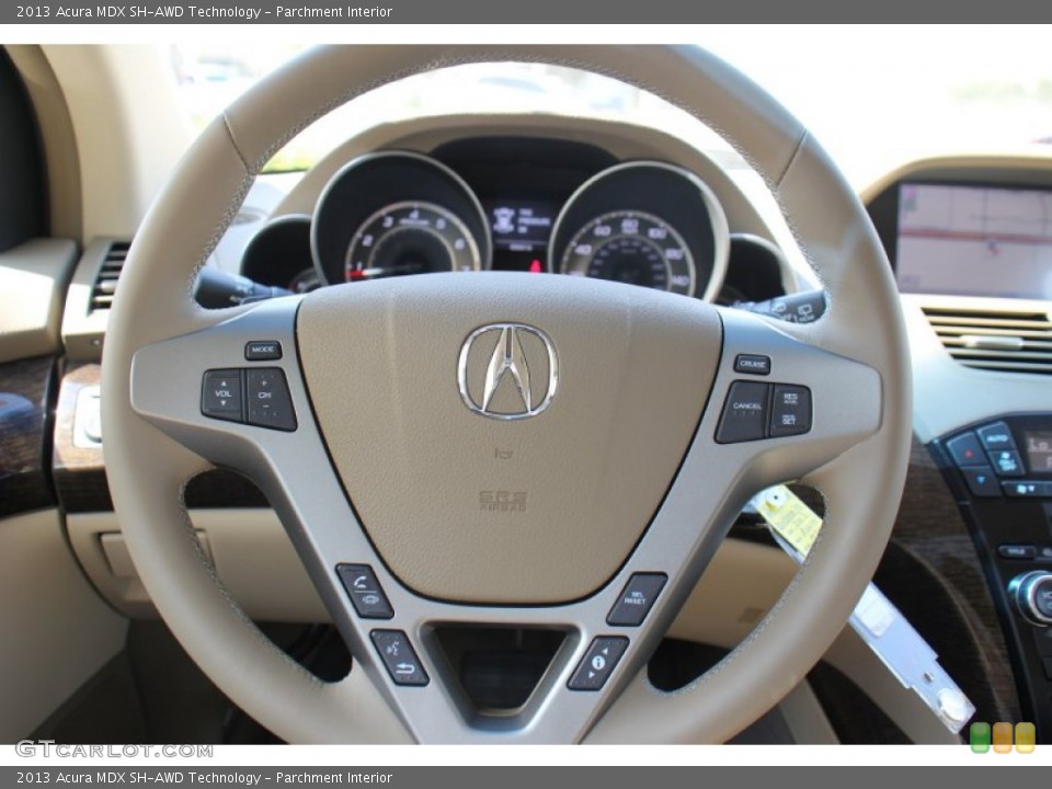 Parchment Interior Steering Wheel for the 2013 Acura MDX SH-AWD Technology #71994552