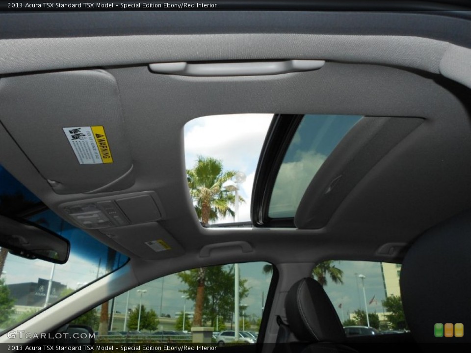 Special Edition Ebony/Red Interior Sunroof for the 2013 Acura TSX  #71997985