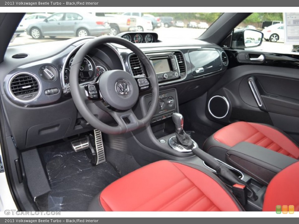 Black/Red Interior Prime Interior for the 2013 Volkswagen Beetle Turbo #71998215