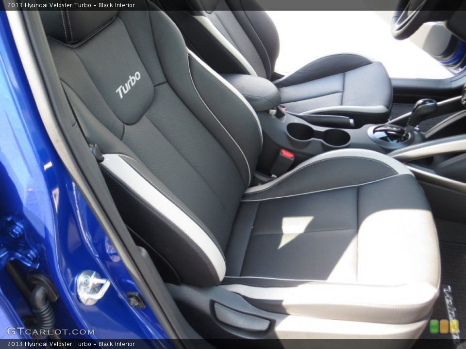 Black Interior Front Seat for the 2013 Hyundai Veloster Turbo #71998395