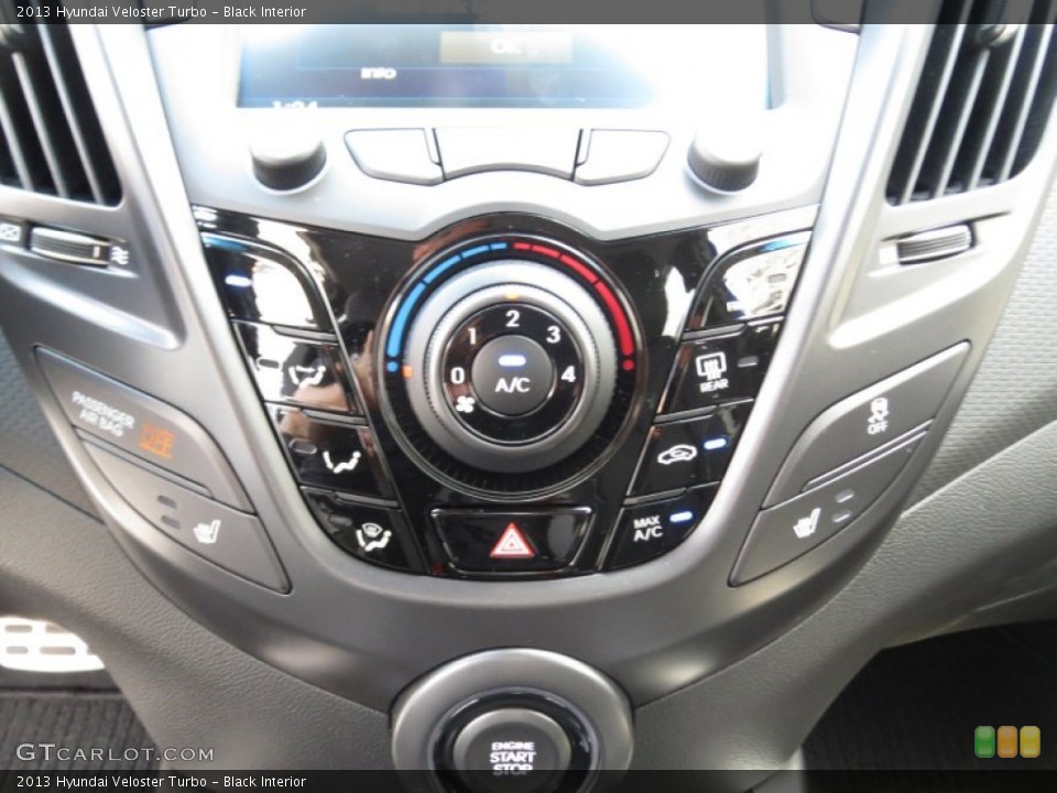 Black Interior Controls for the 2013 Hyundai Veloster Turbo #71998620