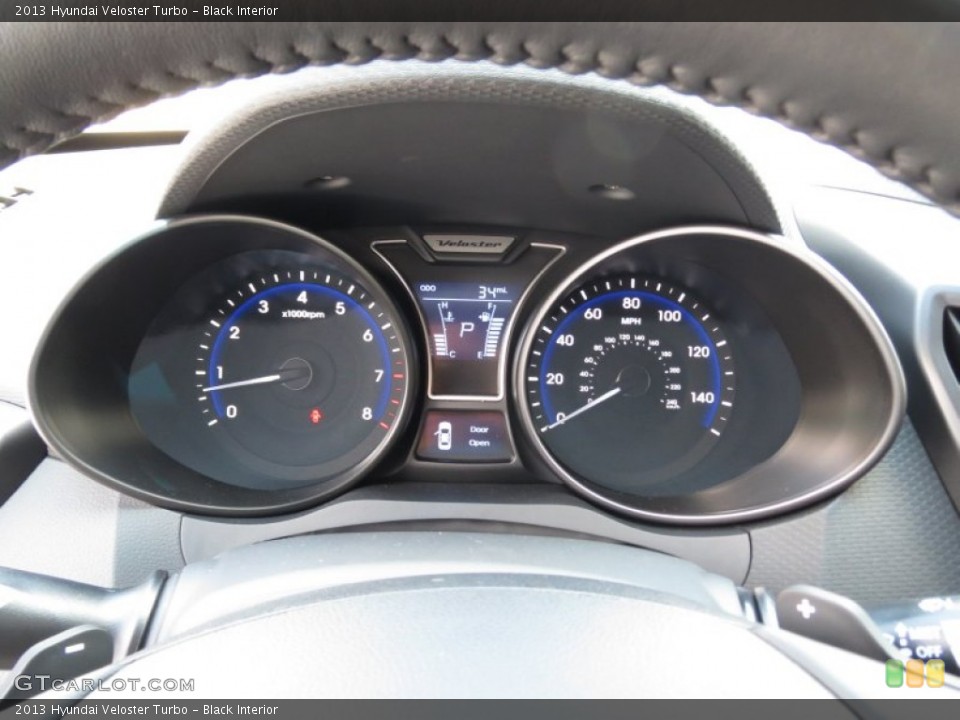 Black Interior Gauges for the 2013 Hyundai Veloster Turbo #71998713