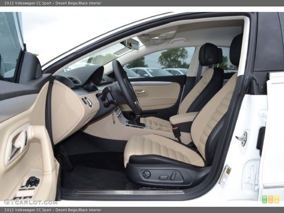 Desert Beige/Black Interior Photo for the 2013 Volkswagen CC Sport #71999655