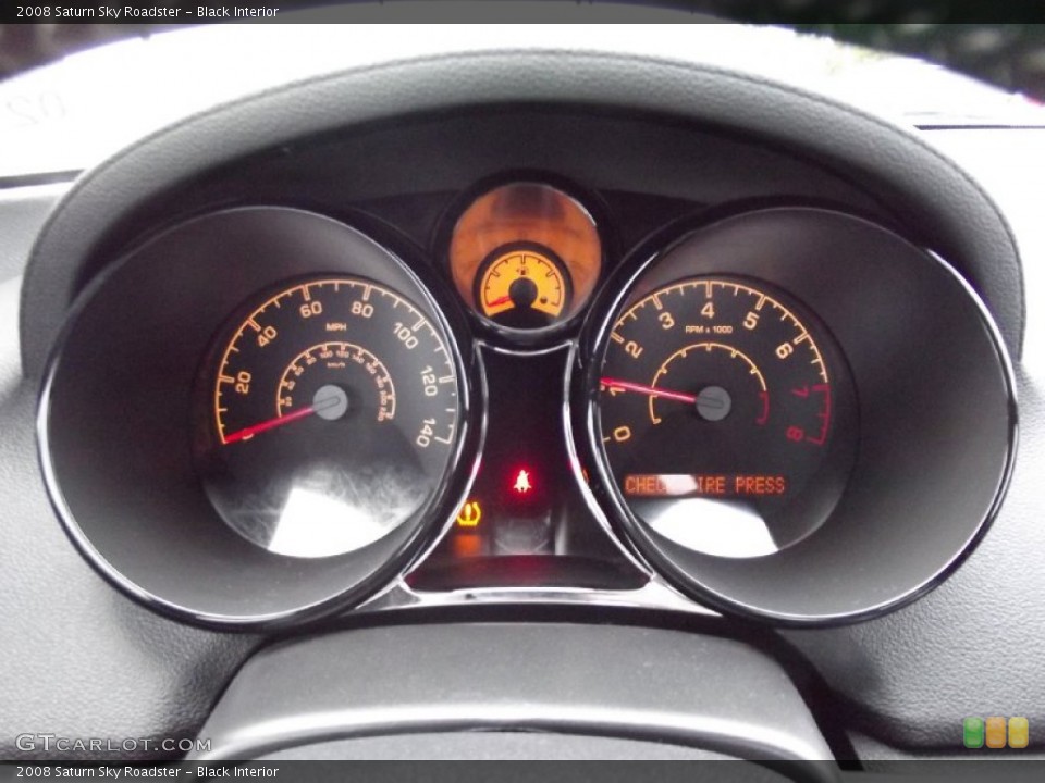 Black Interior Gauges for the 2008 Saturn Sky Roadster #72002295
