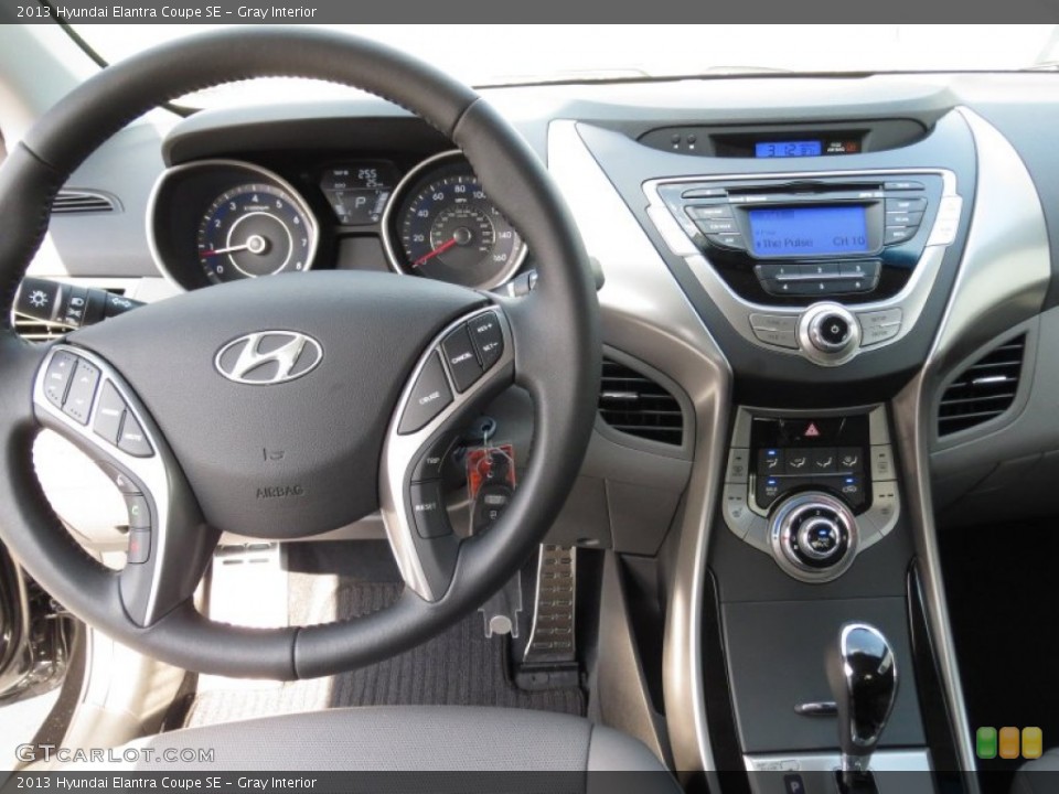 Gray Interior Dashboard for the 2013 Hyundai Elantra Coupe SE #72002301