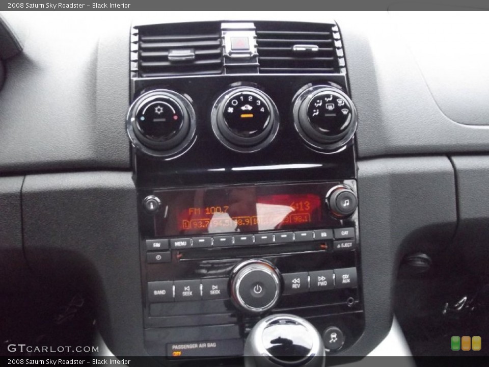 Black Interior Controls for the 2008 Saturn Sky Roadster #72002340