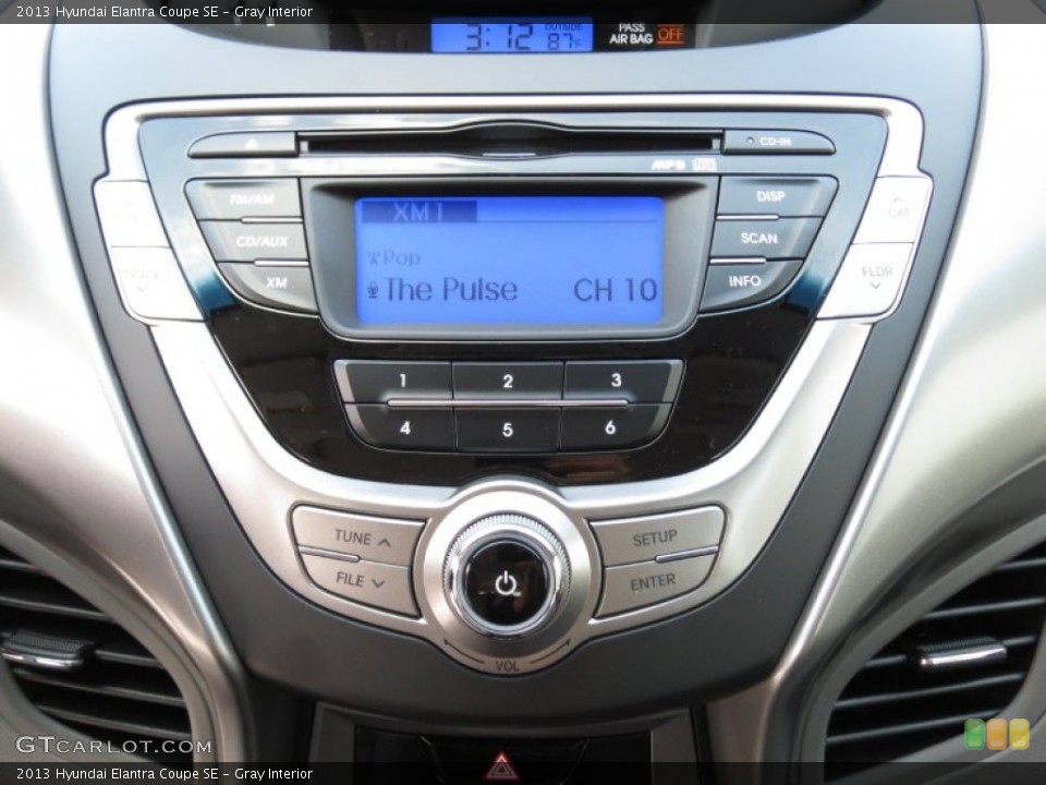Gray Interior Controls for the 2013 Hyundai Elantra Coupe SE #72002343