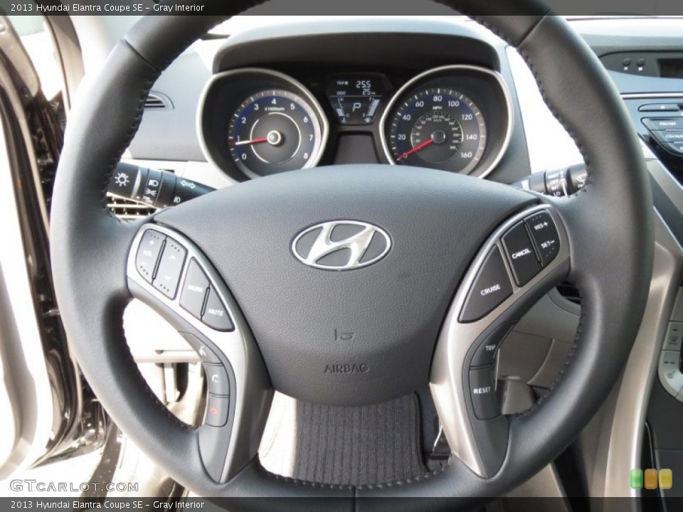 Gray Interior Steering Wheel for the 2013 Hyundai Elantra Coupe SE #72002412