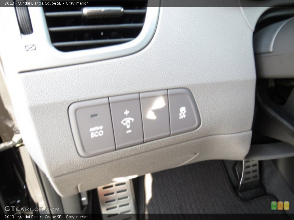 Gray Interior Controls for the 2013 Hyundai Elantra Coupe SE #72002446