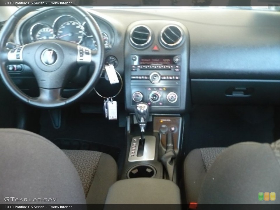 Ebony Interior Dashboard for the 2010 Pontiac G6 Sedan #72007011