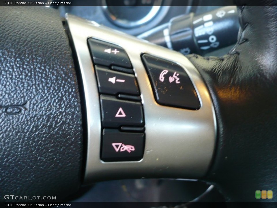 Ebony Interior Controls for the 2010 Pontiac G6 Sedan #72007116