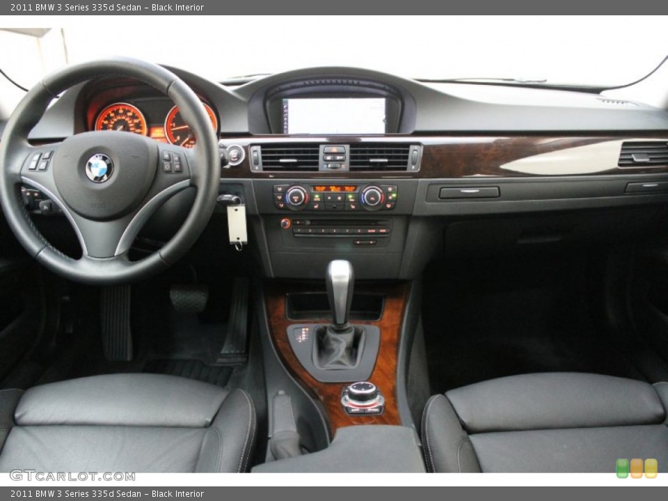 Black Interior Dashboard for the 2011 BMW 3 Series 335d Sedan #72009123
