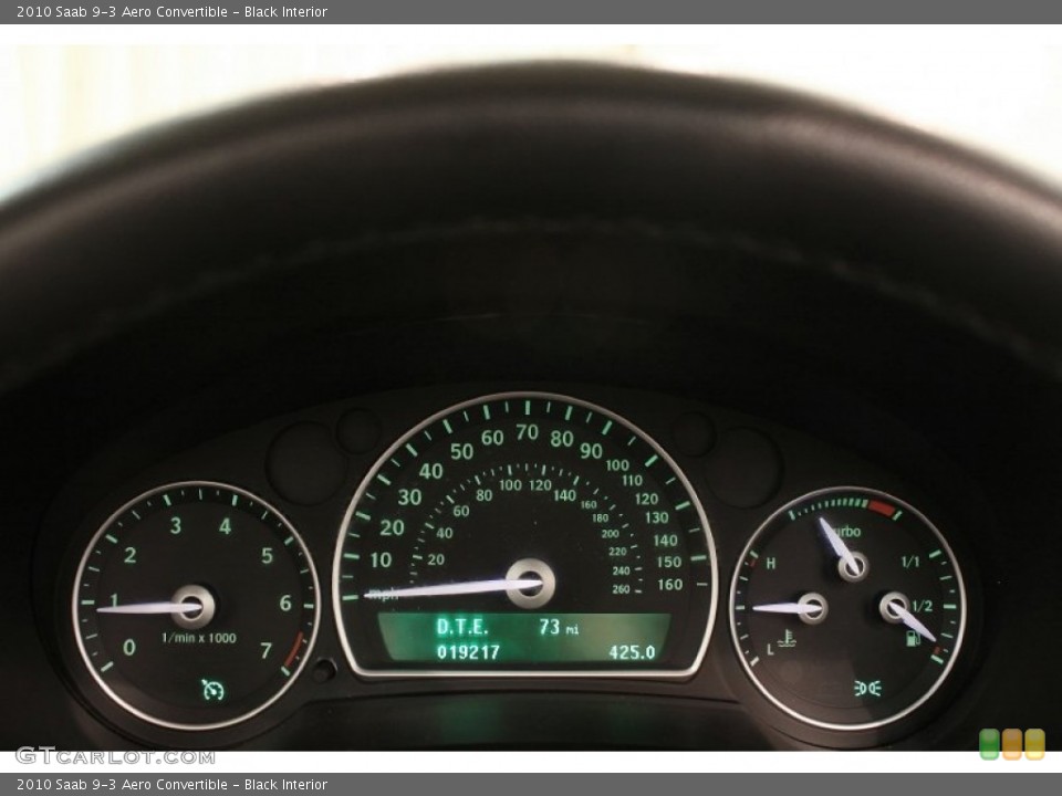 Black Interior Gauges for the 2010 Saab 9-3 Aero Convertible #72009918