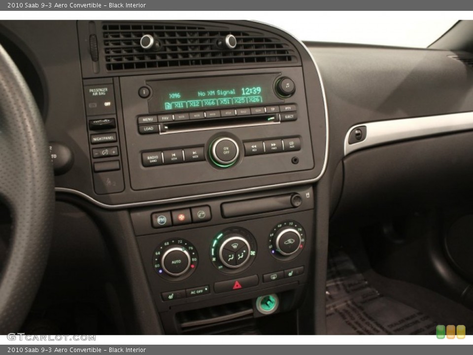Black Interior Controls for the 2010 Saab 9-3 Aero Convertible #72009926