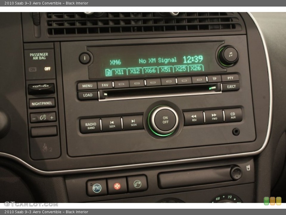 Black Interior Audio System for the 2010 Saab 9-3 Aero Convertible #72009951