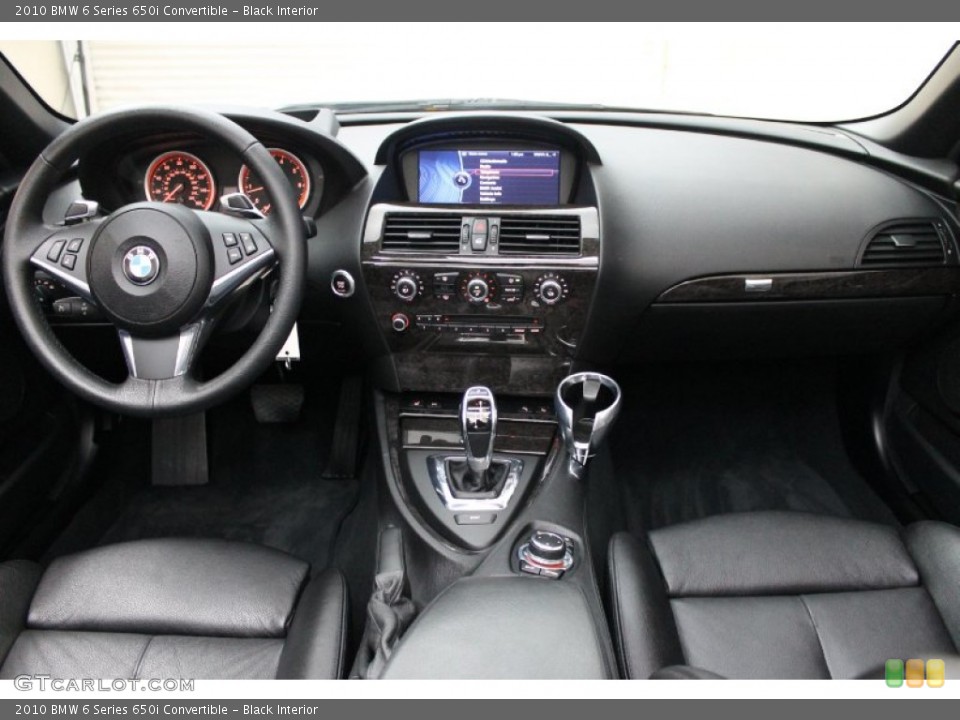 Black Interior Dashboard for the 2010 BMW 6 Series 650i Convertible #72010071