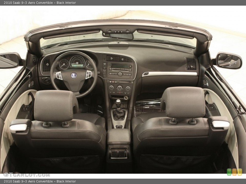 Black Interior Photo for the 2010 Saab 9-3 Aero Convertible #72010125