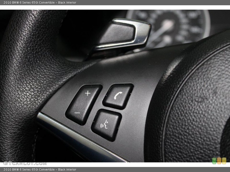 Black Interior Controls for the 2010 BMW 6 Series 650i Convertible #72010362