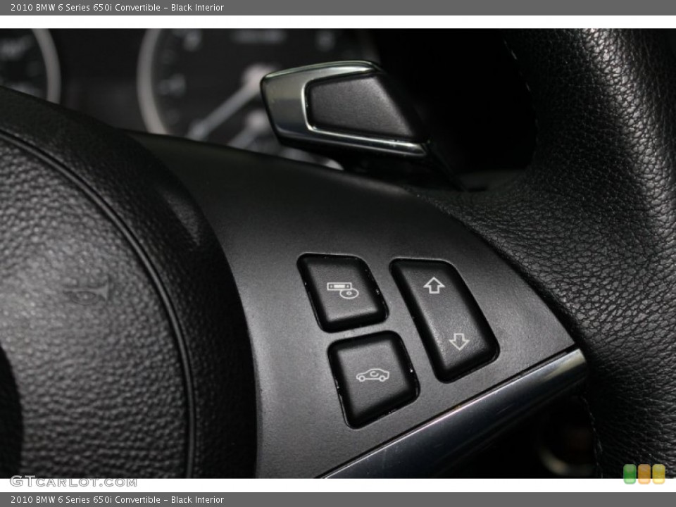 Black Interior Controls for the 2010 BMW 6 Series 650i Convertible #72010386