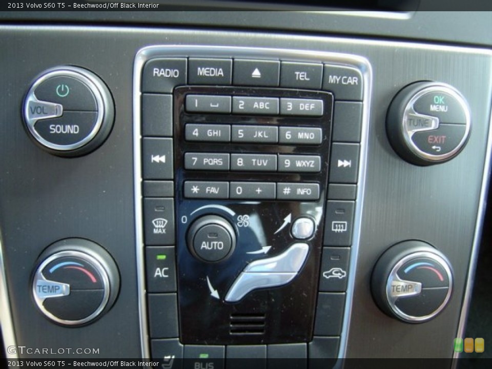Beechwood/Off Black Interior Controls for the 2013 Volvo S60 T5 #72011388
