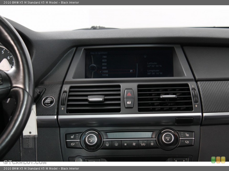 Black Interior Controls for the 2010 BMW X5 M  #72012480