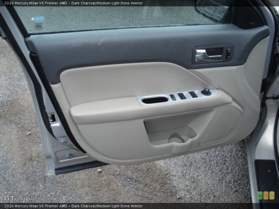 Dark Charcoal/Medium Light Stone Interior Door Panel for the 2010 Mercury Milan V6 Premier AWD #72013385