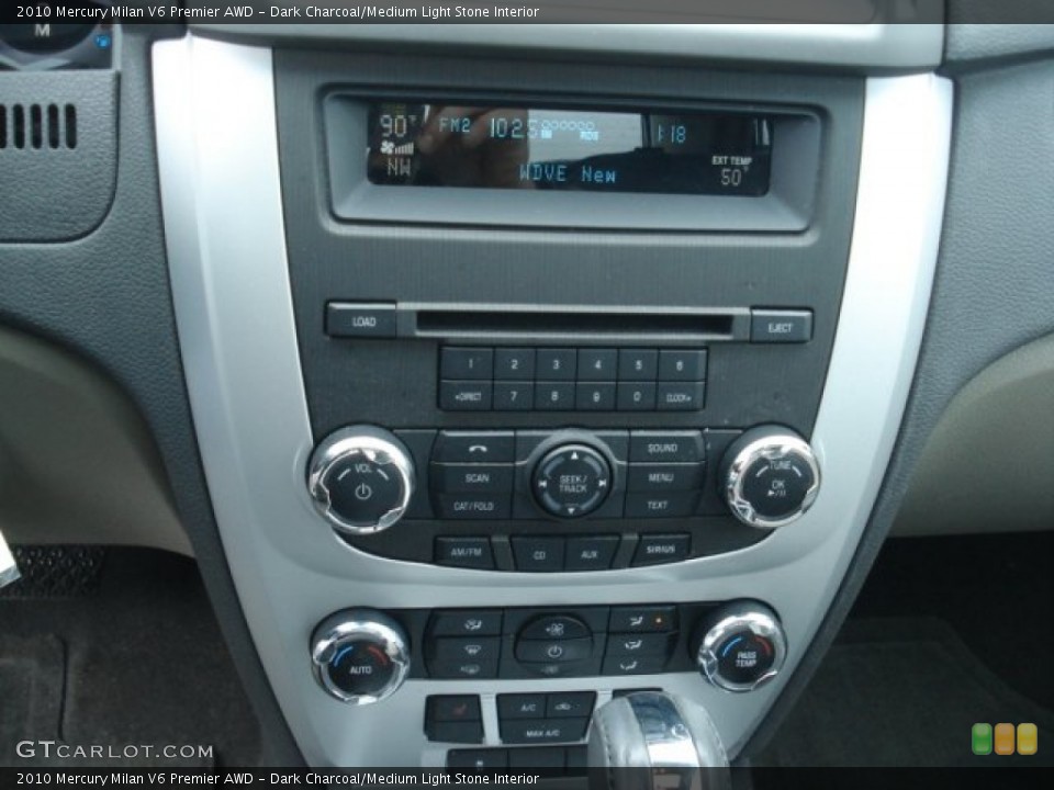 Dark Charcoal/Medium Light Stone Interior Controls for the 2010 Mercury Milan V6 Premier AWD #72013464