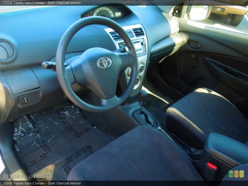 Dark Charcoal Interior Prime Interior for the 2008 Toyota Yaris S Sedan #72013642