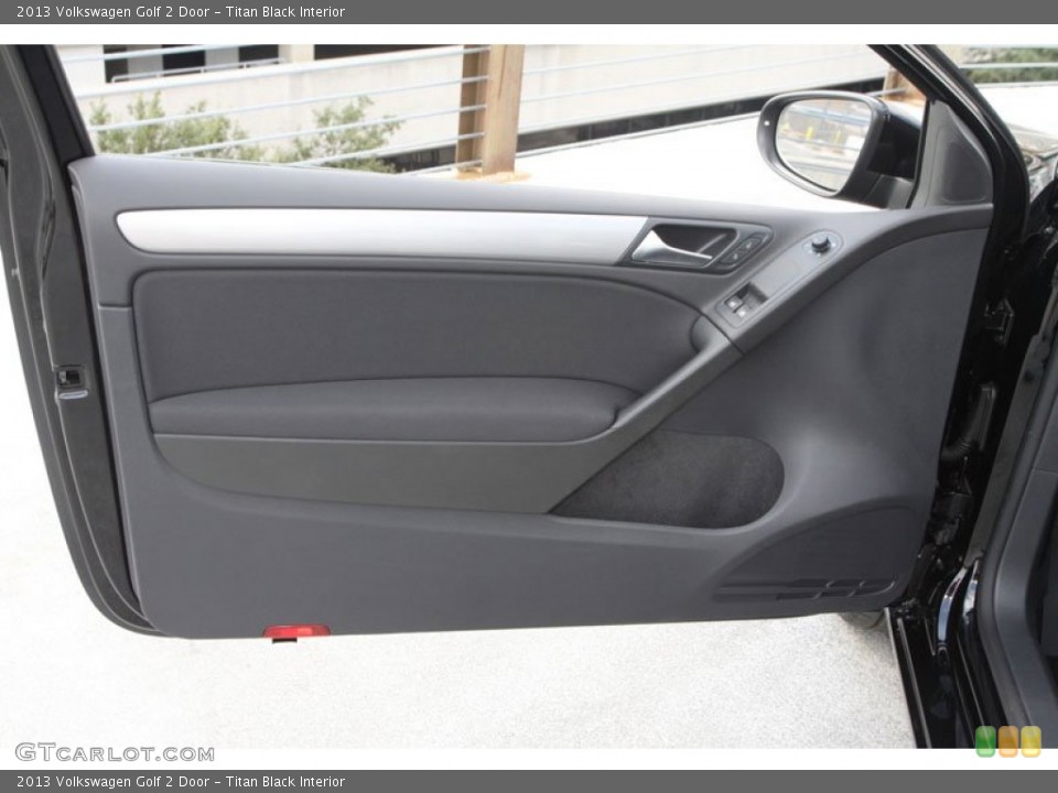 Titan Black Interior Door Panel for the 2013 Volkswagen Golf 2 Door #72016113