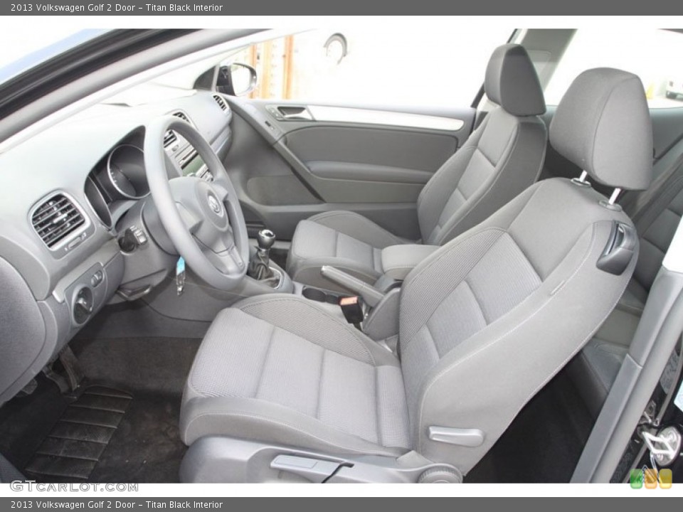 Titan Black Interior Photo for the 2013 Volkswagen Golf 2 Door #72016161