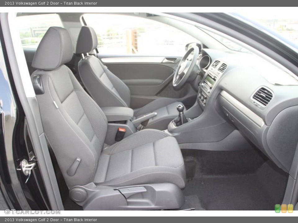 Titan Black Interior Photo for the 2013 Volkswagen Golf 2 Door #72016389
