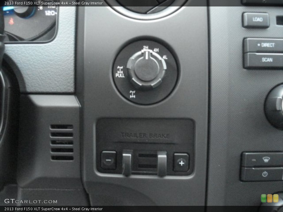 Steel Gray Interior Controls for the 2013 Ford F150 XLT SuperCrew 4x4 #72016569