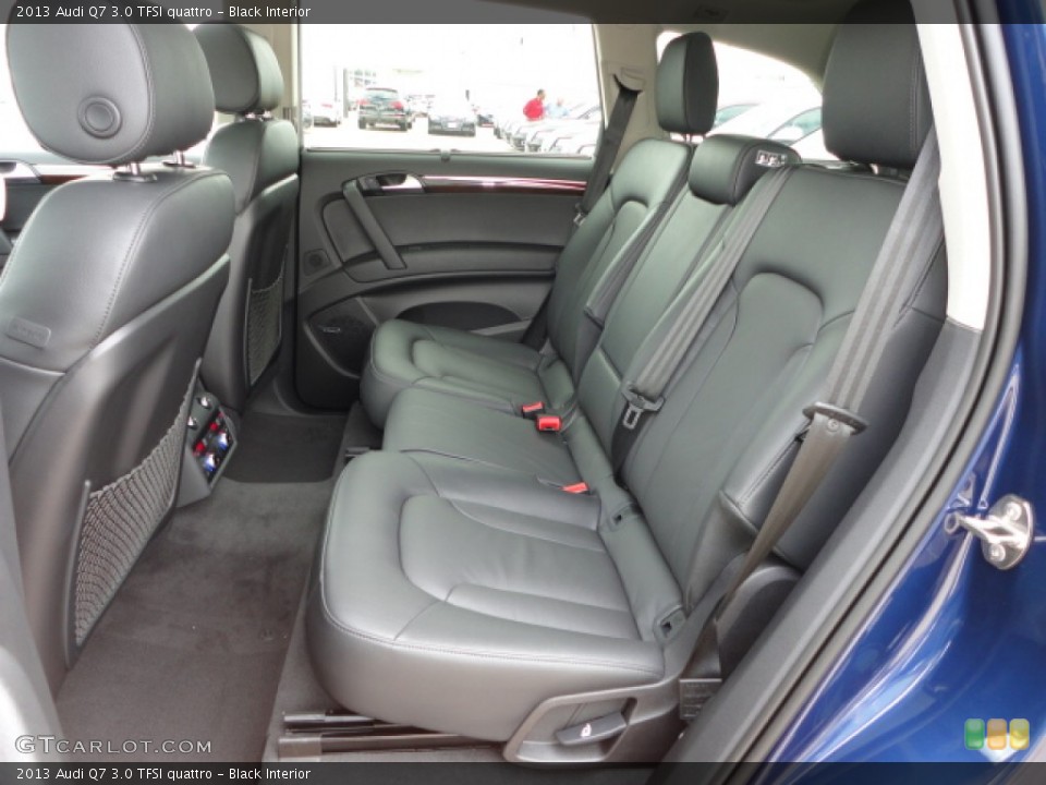 Black Interior Rear Seat for the 2013 Audi Q7 3.0 TFSI quattro #72022981