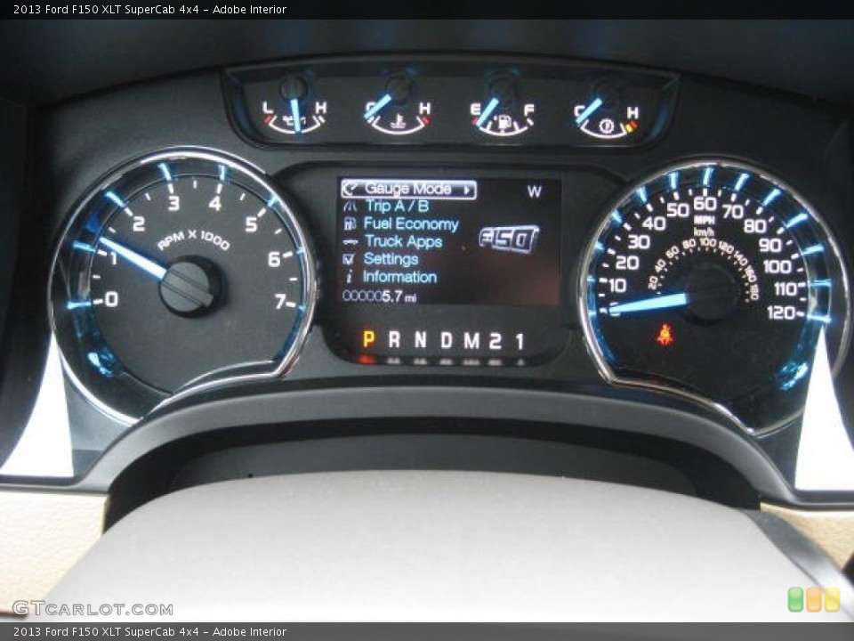 Adobe Interior Gauges for the 2013 Ford F150 XLT SuperCab 4x4 #72023479