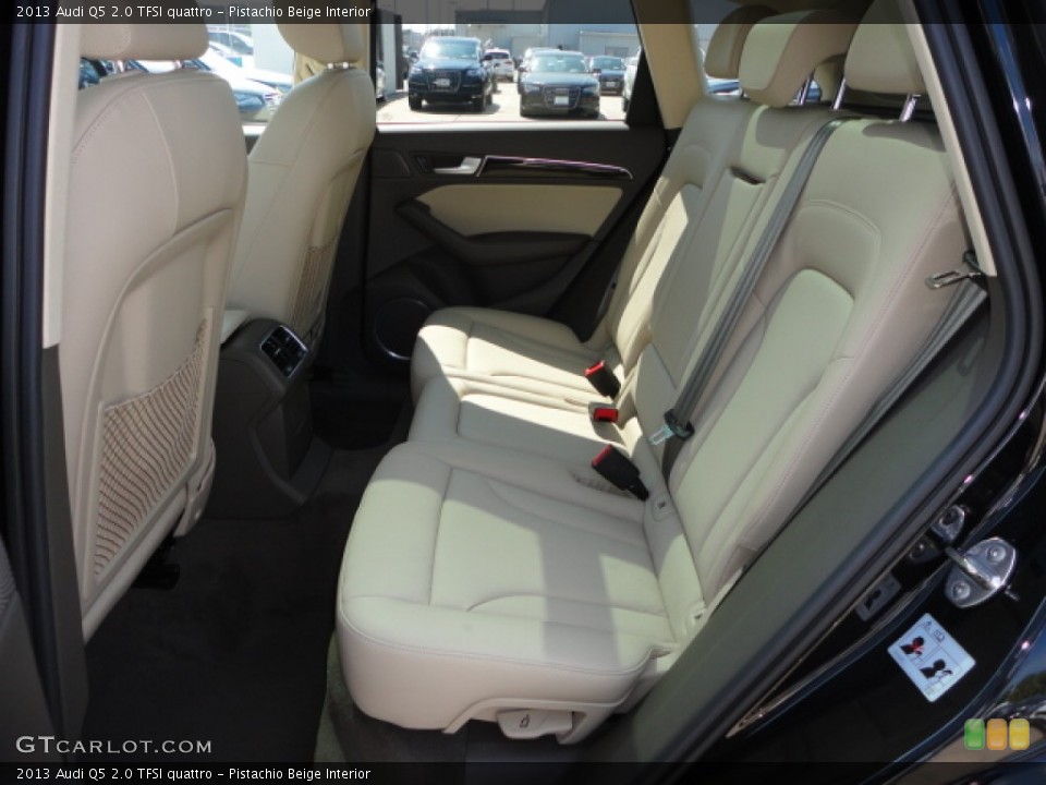 Pistachio Beige Interior Rear Seat for the 2013 Audi Q5 2.0 TFSI quattro #72025347