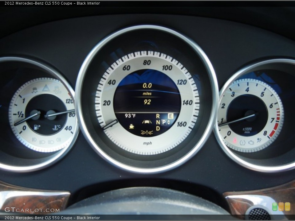 Black Interior Gauges for the 2012 Mercedes-Benz CLS 550 Coupe #72025683