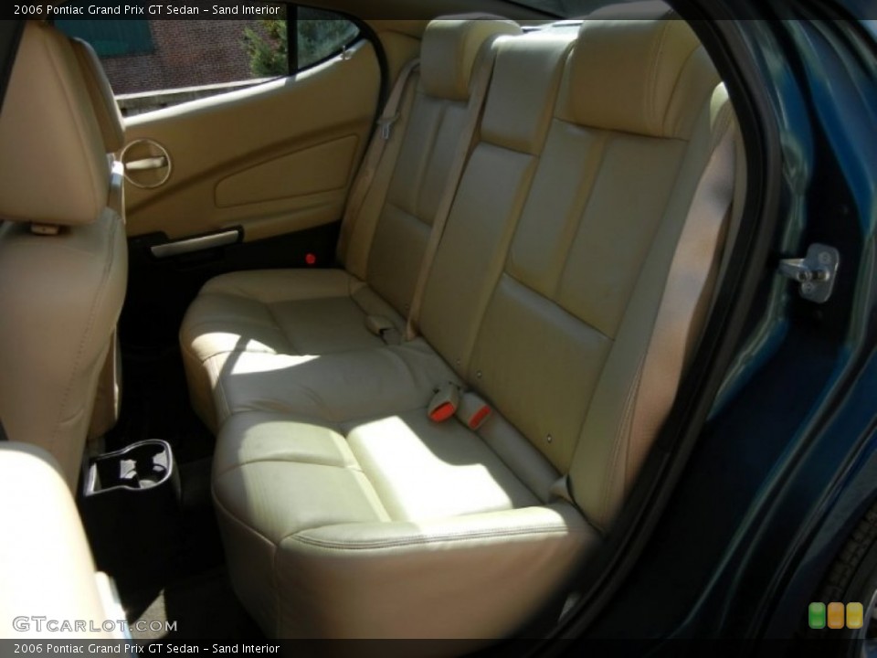 Sand Interior Rear Seat for the 2006 Pontiac Grand Prix GT Sedan #72026205