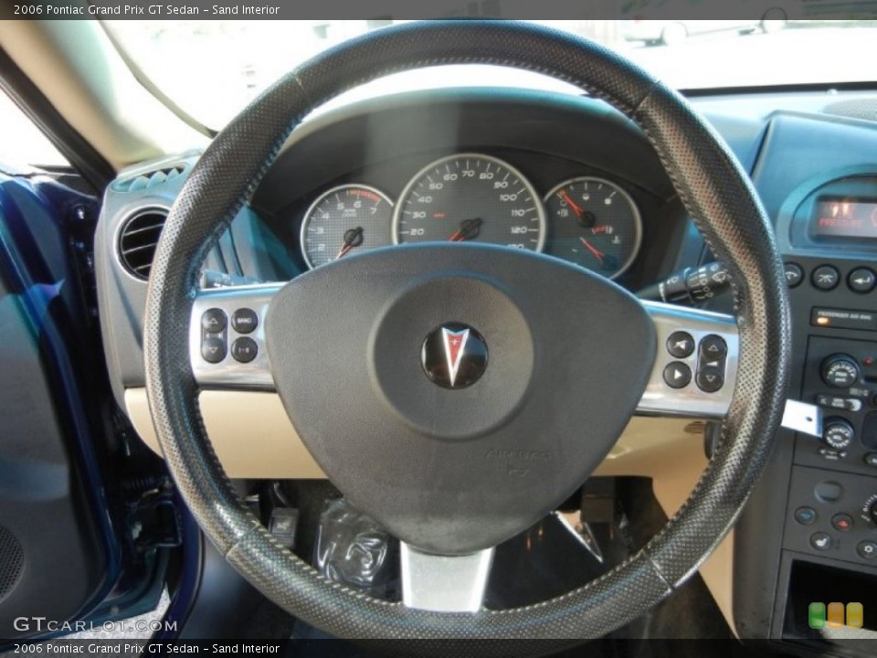 Sand Interior Steering Wheel for the 2006 Pontiac Grand Prix GT Sedan #72026634