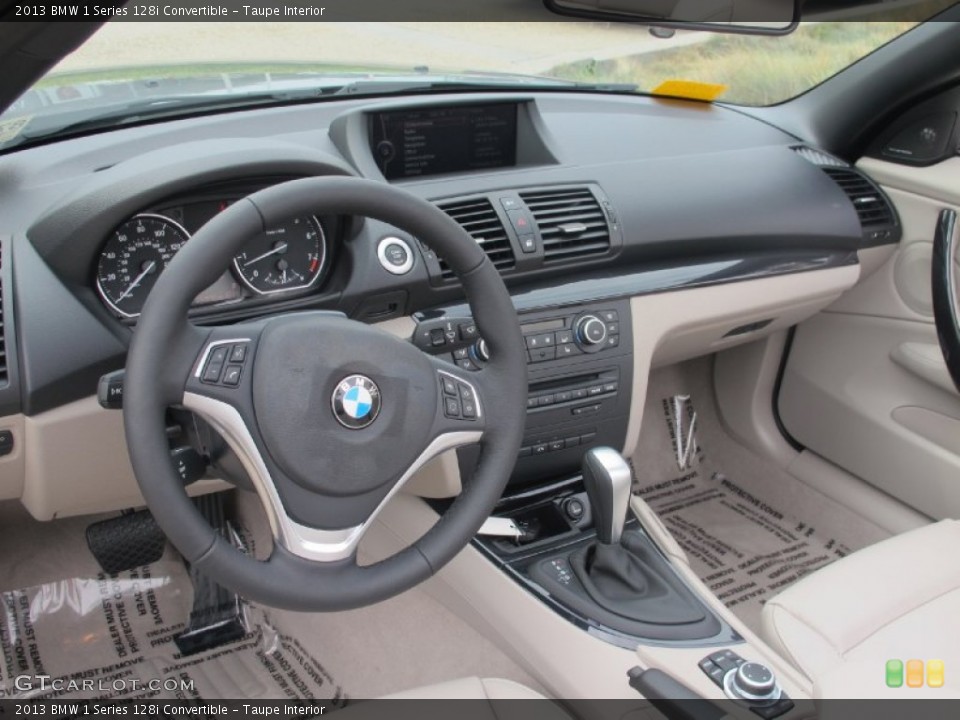Taupe Interior Prime Interior for the 2013 BMW 1 Series 128i Convertible #72027048