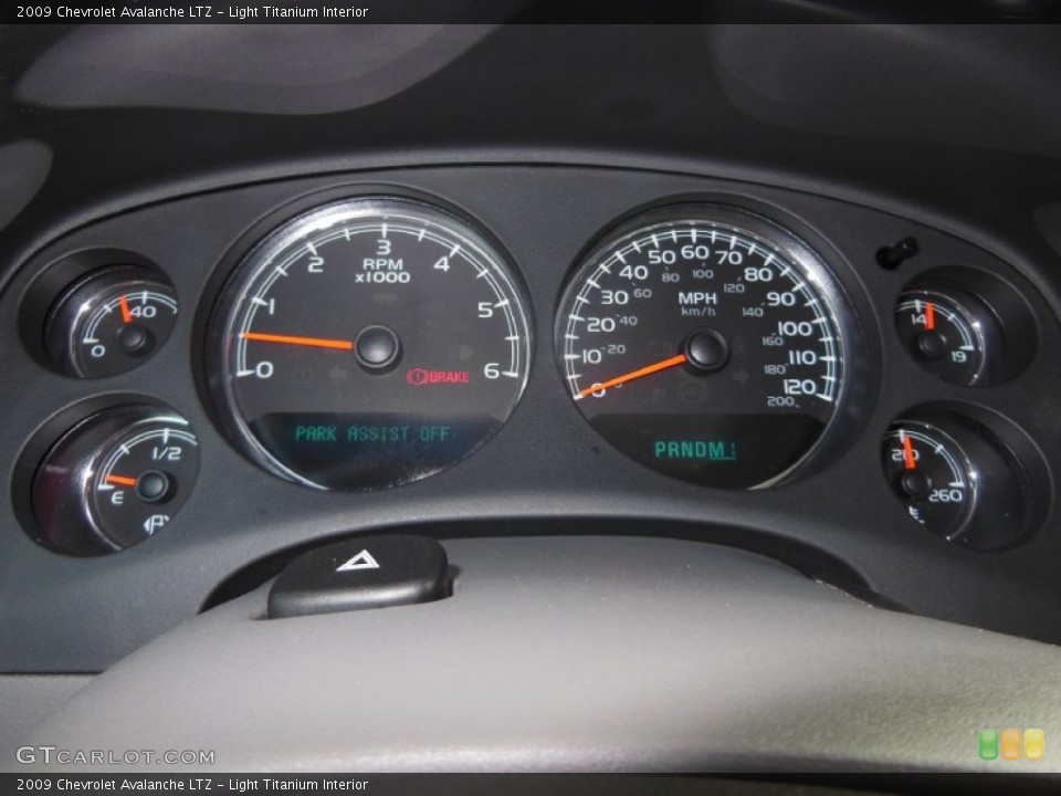 Light Titanium Interior Gauges for the 2009 Chevrolet Avalanche LTZ #72028122