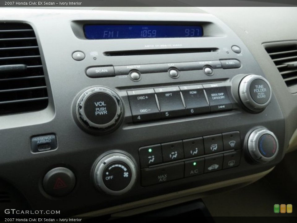 Ivory Interior Audio System for the 2007 Honda Civic EX Sedan #72030238