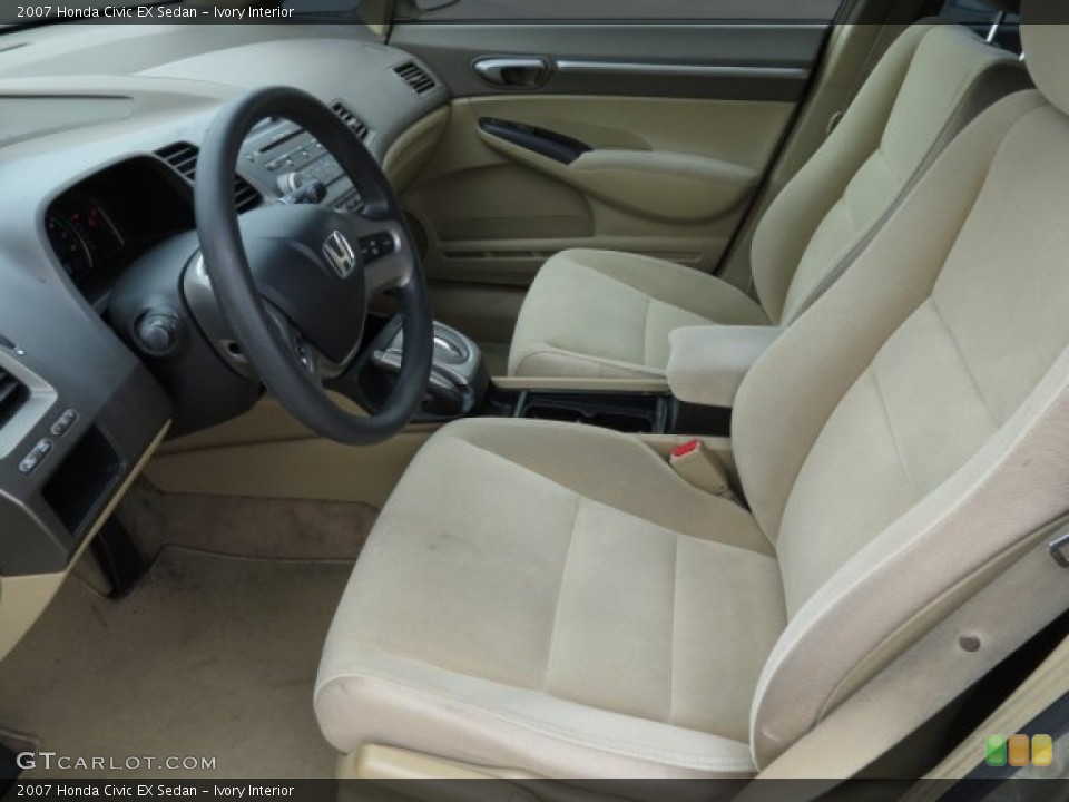 Ivory Interior Photo for the 2007 Honda Civic EX Sedan #72030261