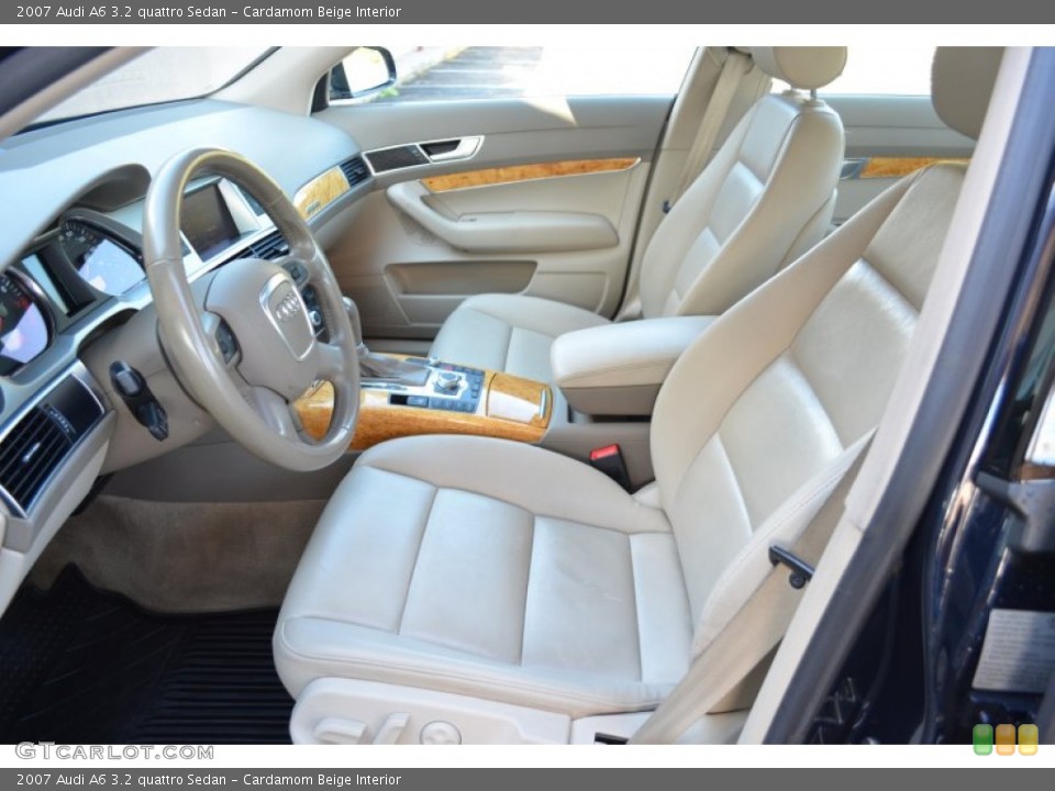 Cardamom Beige Interior Front Seat for the 2007 Audi A6 3.2 quattro Sedan #72030462