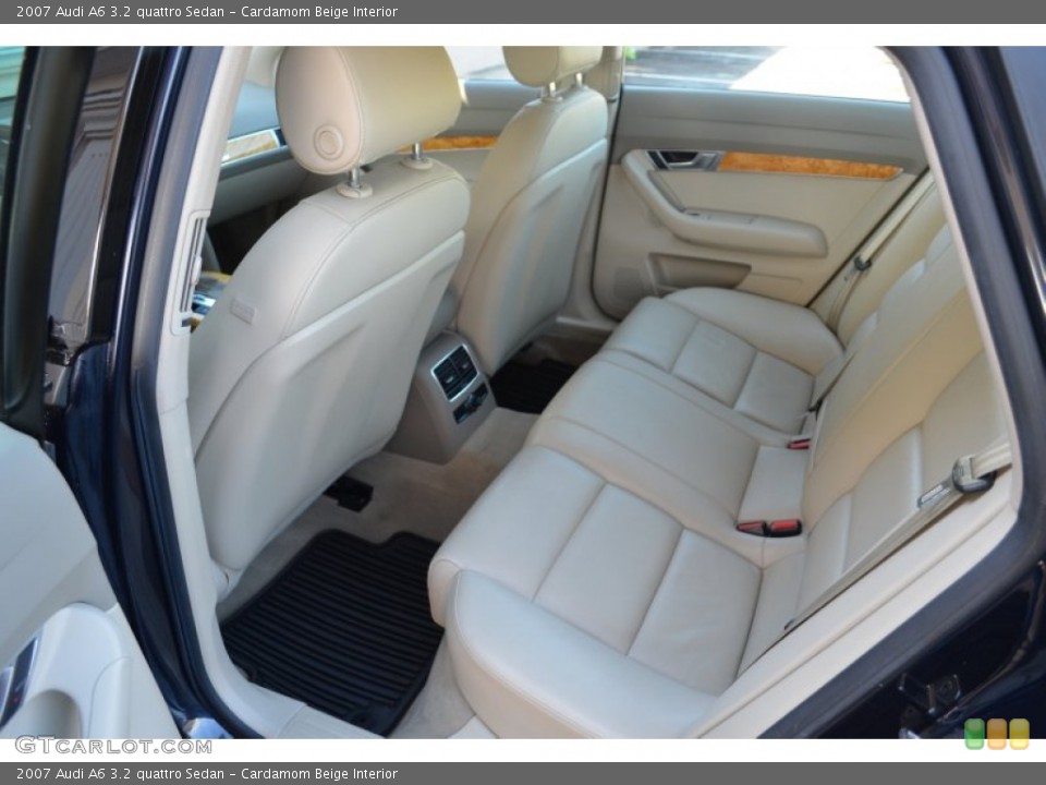 Cardamom Beige Interior Rear Seat for the 2007 Audi A6 3.2 quattro Sedan #72030477