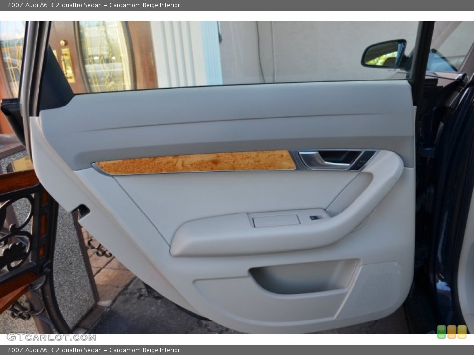 Cardamom Beige Interior Door Panel for the 2007 Audi A6 3.2 quattro Sedan #72030588