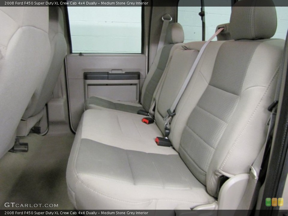 Medium Stone Grey Interior Rear Seat for the 2008 Ford F450 Super Duty XL Crew Cab 4x4 Dually #72031248
